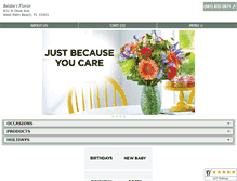 Tablet Screenshot of beldensflorist.com